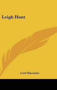 Cover image for Leigh Hunt