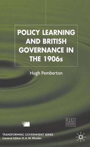 Cover image for Policy Learning and British Governance in the 1960s