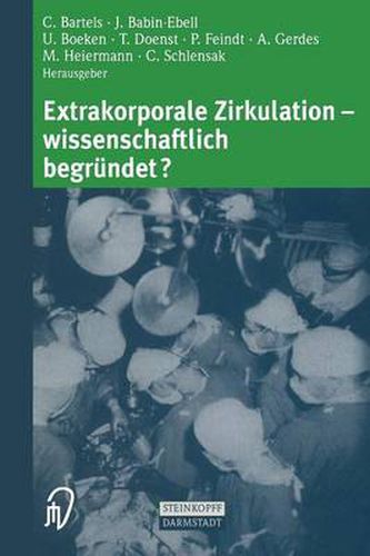 Cover image for Extrakorporale Zirkulation -- Wissenschaftlich Begrundet?