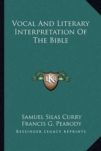 Cover image for Vocal and Literary Interpretation of the Bible