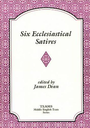 Cover image for Six Ecclesiastical Satires