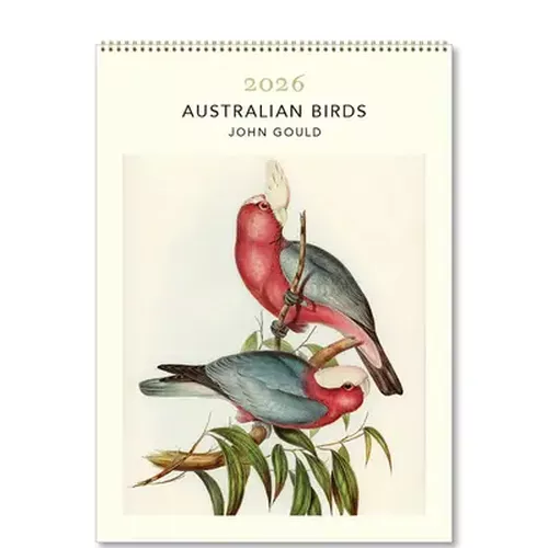 Cover image for Australian Birds (John Gould) Medium Calendar 2026