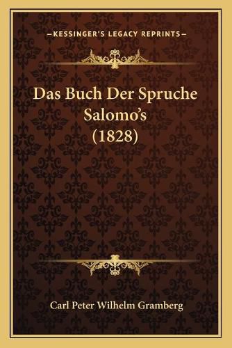 Das Buch Der Spruche Salomo's (1828)