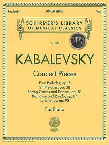 Cover image for Kabalevsky - Concert Pieces for Piano