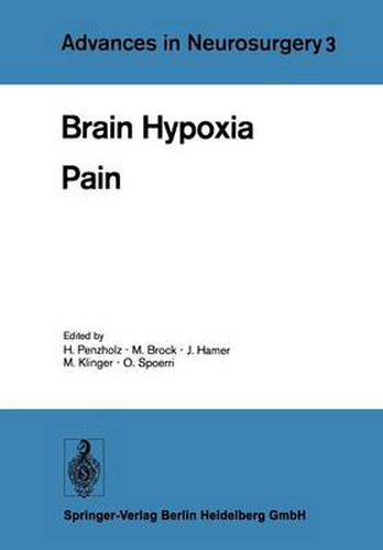 Cover image for Brain Hypoxia: Pain