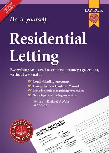 Cover image for Do-it-yourself Residential Letting: Everything you need to create a tenancy agreement, without a solicitor