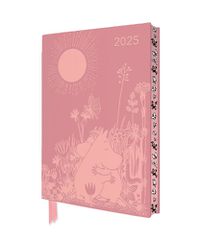 Cover image for Moomin Love 2025 Artisan Art Vegan Leather Diary Planner - Page to View with Notes