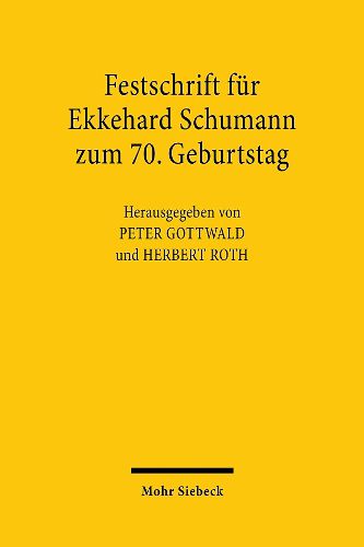 Festschrift fur Ekkehard Schumann zum 70. Geburtstag