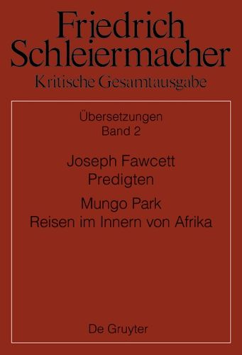 Joseph Fawcett, Predigten Mungo Park, Reisen Im Innern Von Afrika