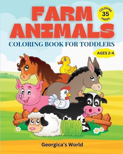 Farm Animals Coloring Book for Toddlers