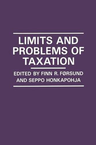 Cover image for Limits and Problems of Taxation