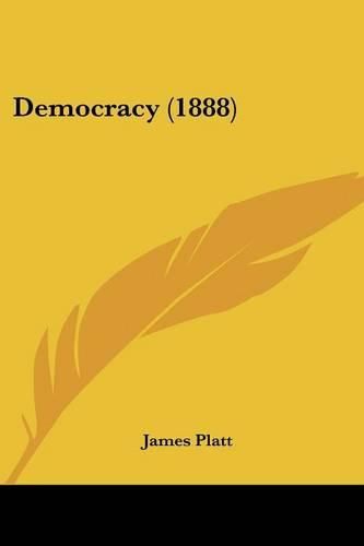 Cover image for Democracy (1888)