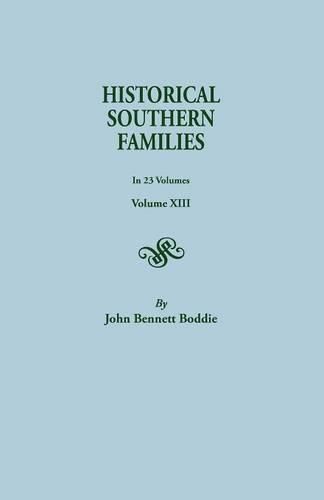 Cover image for Historical Southern Families