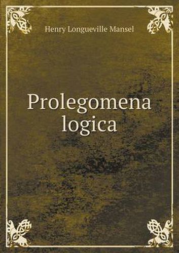 Prolegomena logica