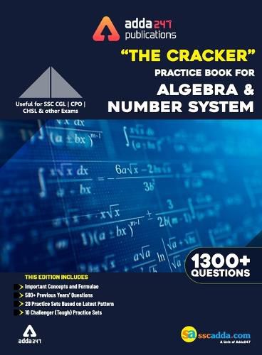 Cover image for The Cracker Practice Book for Algebra and Number System (In English Printed Edition)