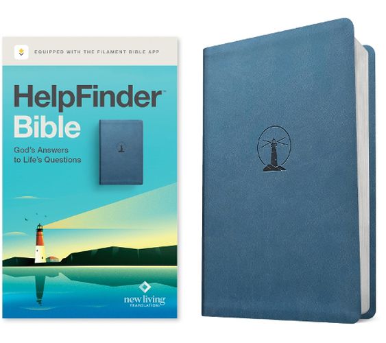Cover image for Helpfinder Bible Nlt, Filament Enabled (Leatherlike, Harbor Blue, Red Letter)