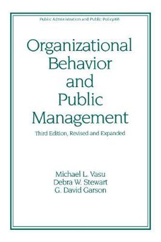 Cover image for Organizational Behavior and Public Management