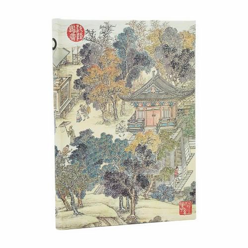 Cover image for Golden Age of Prosperity (An Era in Jinling) Midi Lined Hardcover Journal (Elastic Band Closure)
