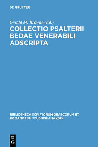 Cover image for Collectio Psalteri Bedae CB