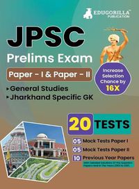 Cover image for JPSC Prelims Exam (Paper I & II) Exam 2023 (English Edition) - 10 Full Length Mock Tests and 10 Previous Year Papers with Free Access to Online Tests