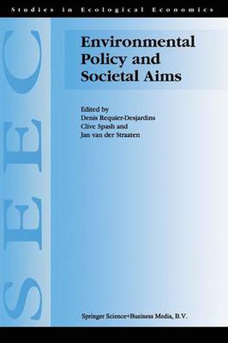 Cover image for Environmental Policy and Societal Aims