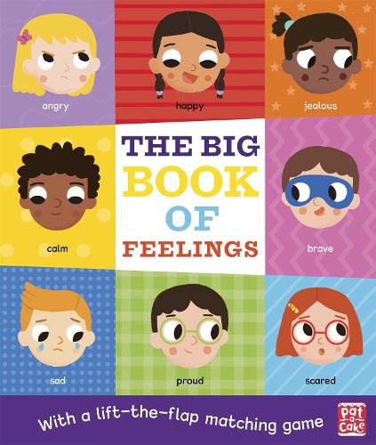 The Big Book of Feelings: A board book with a lift-the-flap matching game