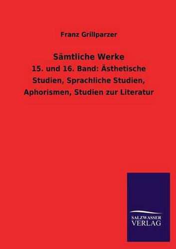 Cover image for Samtliche Werke