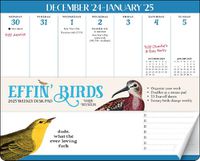 Cover image for Effin' Birds 2025 Weekly Desk Pad Calendar