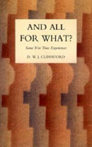 Cover image for And All for What?