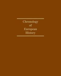 Cover image for Chronology of European History 15000bc 1997