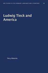 Cover image for Ludwig Tieck and America