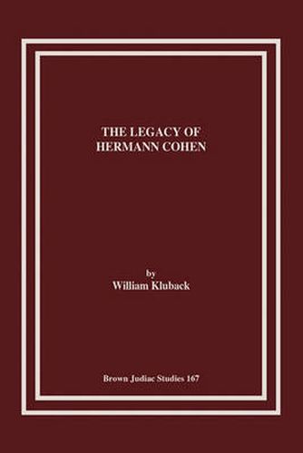 Cover image for The Legacy of Hermann Cohen