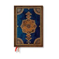 Cover image for Safavid Indigo (Safavid Binding Art) Midi 12-month Day-at-a-Time Dayplanner 2024