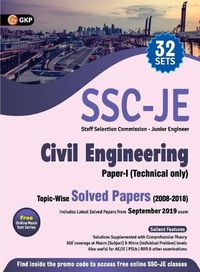 Cover image for Ssc 2020: Junior Engineer Paper I - Civil Engineering - Topic-Wise Solved Papers 2008-2018