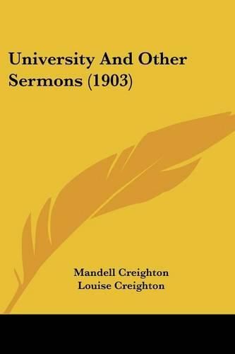 University and Other Sermons (1903)