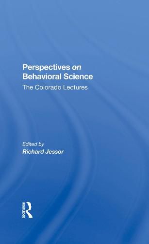 Cover image for Perspectives On Behavioral Science: The Colorado Lectures