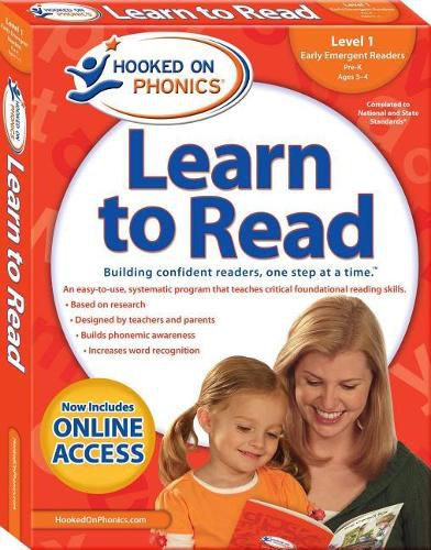 Cover image for Hooked on Phonics Learn to Read - Level 1, 1: Early Emergent Readers (Pre-K Ages 3-4)