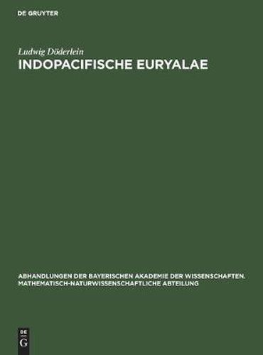 Cover image for Indopacifische Euryalae