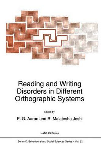 Cover image for Reading and Writing Disorders in Different Orthographic Systems