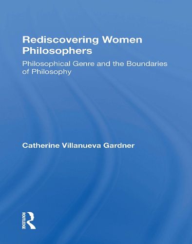 Cover image for Rediscovering Women Philosophers