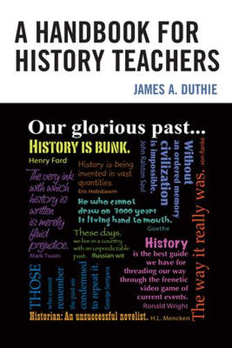 Cover image for A Handbook for History Teachers