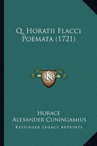 Cover image for Q. Horatii Flacci Poemata (1721)