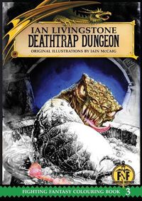 Cover image for Deathtrap Dungeon Colouring Book