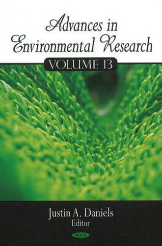 Cover image for Advances in Environmental Research: Volume 13