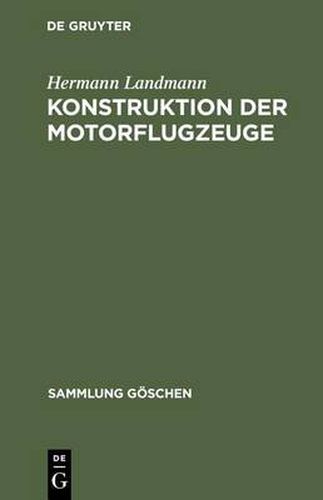 Cover image for Konstruktion der Motorflugzeuge