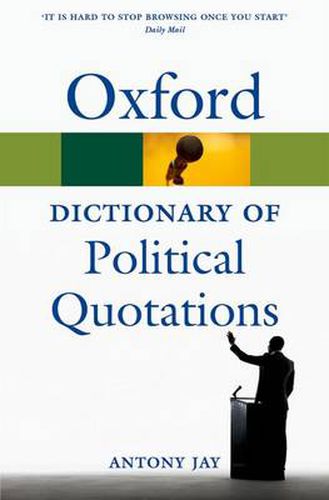 Cover image for Oxford Dictionary of Political Quotations