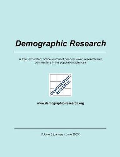 Cover image for Demographic Research, Volume 8: a free, expedited, online journal of peer-reviewed research and commentary in the population sciences