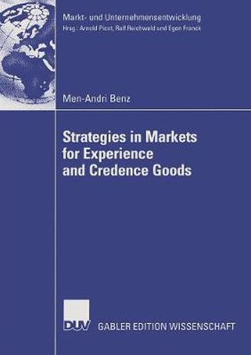 Cover image for Strategies in Markets for Experience and Credence Goods