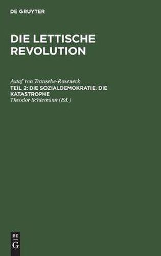 Cover image for Die Sozialdemokratie. Die Katastrophe