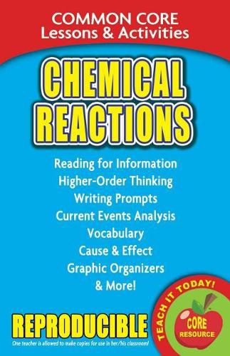 Cover image for Chemical Reactions: Common Core Lessons & Activities